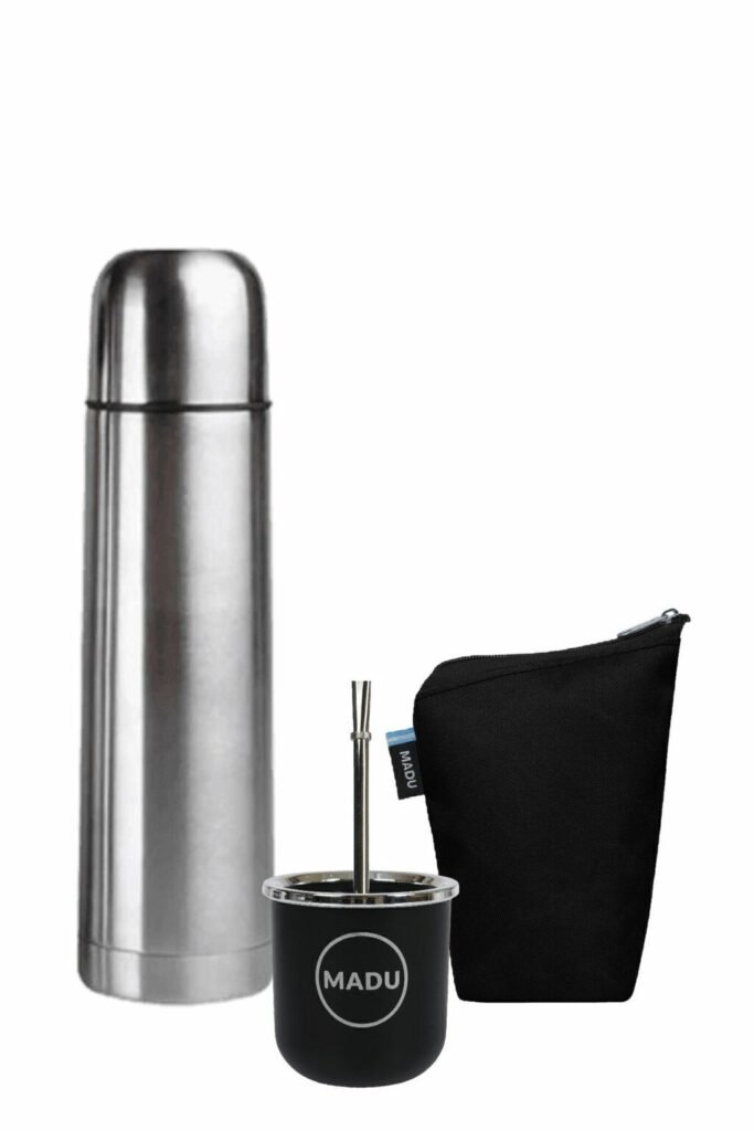 Set matero Amargo con termo de acero inoxidable