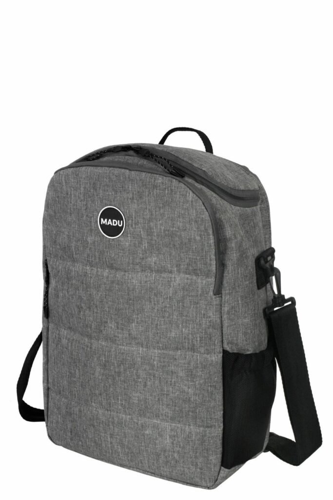 Mochila Bolso Matero Porta Notebook Impermeable Andes Gris