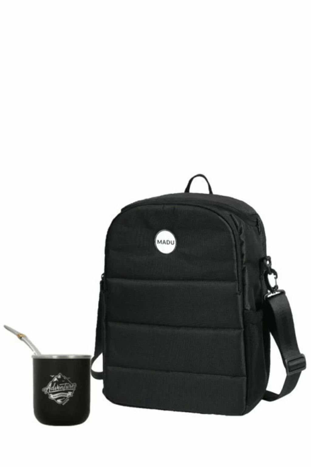 Equipo Matero Mochila Matera Andes Mate Acero Algarrobo Madu