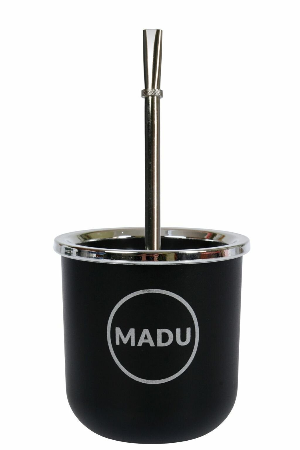 Mate térmico de doble pared en color verde con bombilla niquelada de la marca Madu.