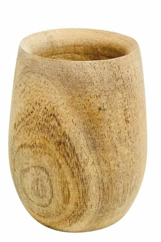Mate De Madera Algarrobo Huevito Listo Para Pintar Unidad