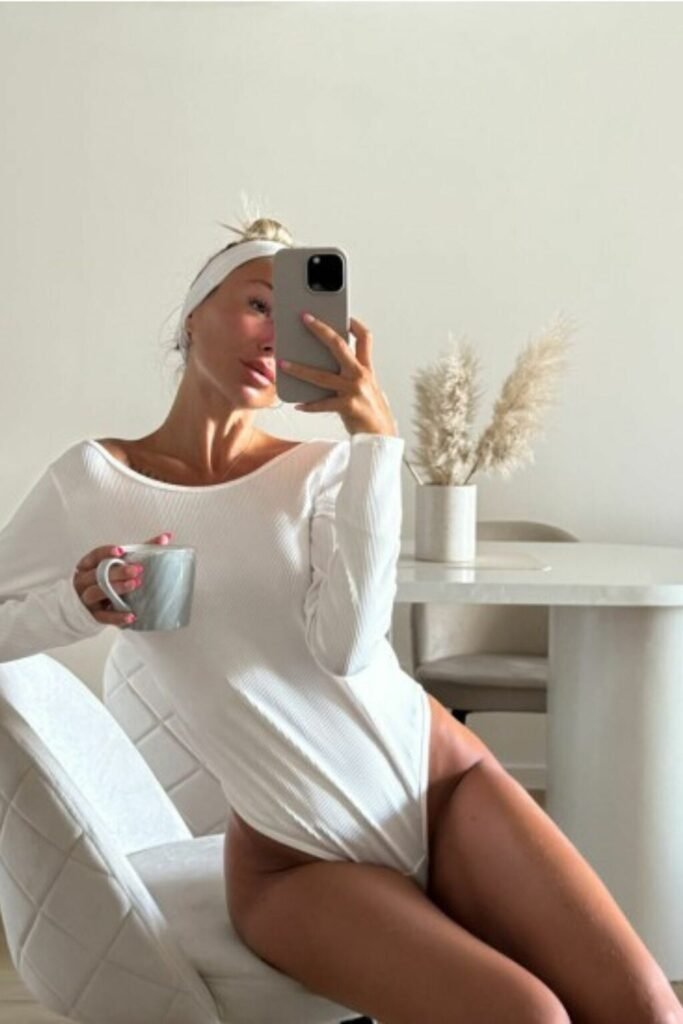 Body Donald Larga Morley Mujer Espalda Elastizado