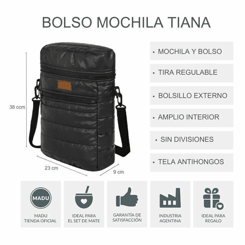 Mochila Bolso Matero Tiana Porta Termo Stanley Madu