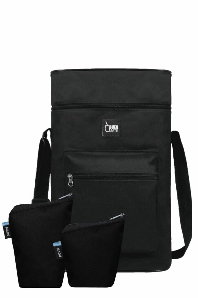 Combo Bolso Matero Un Buen Mate Yerbag Azucarera Impermeable