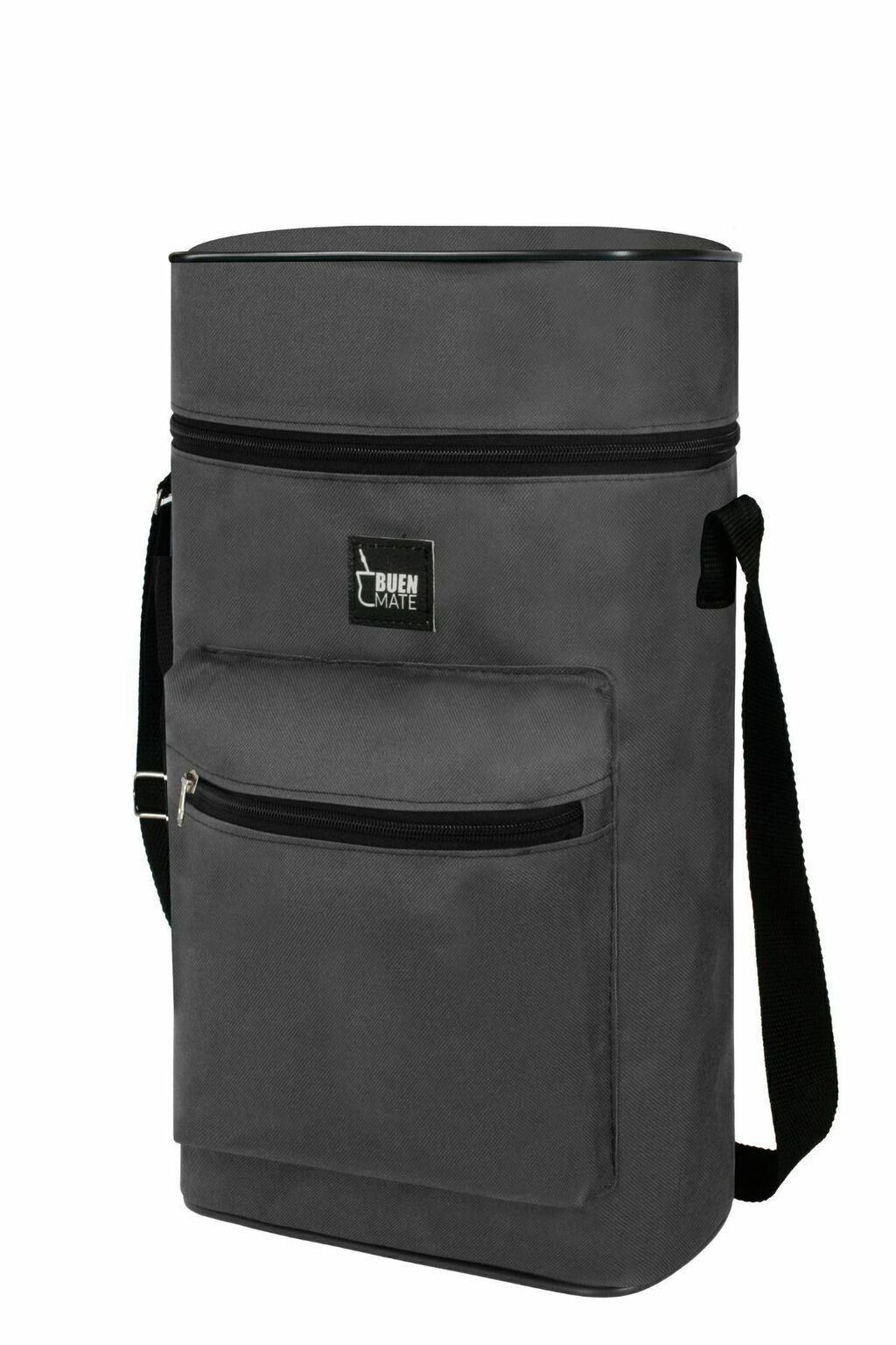 Bolso Matero Un Buen Mate Porta Termo 1.9l Cordura Gris