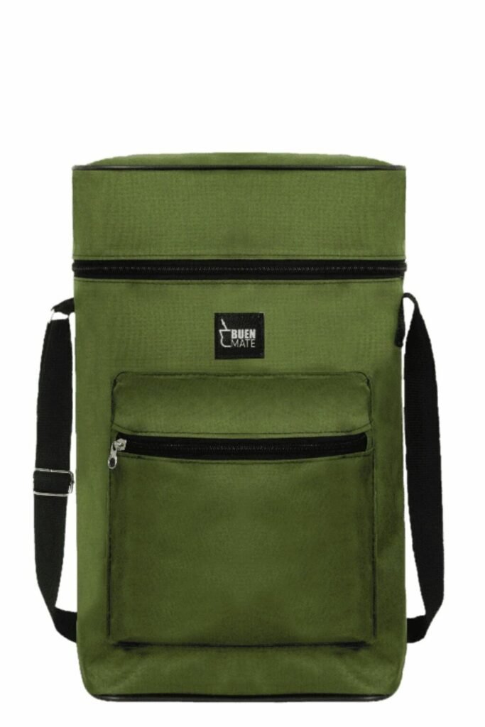 Bolso Matero Un Buen Mate Porta Termo 1.9l Cordura Verde