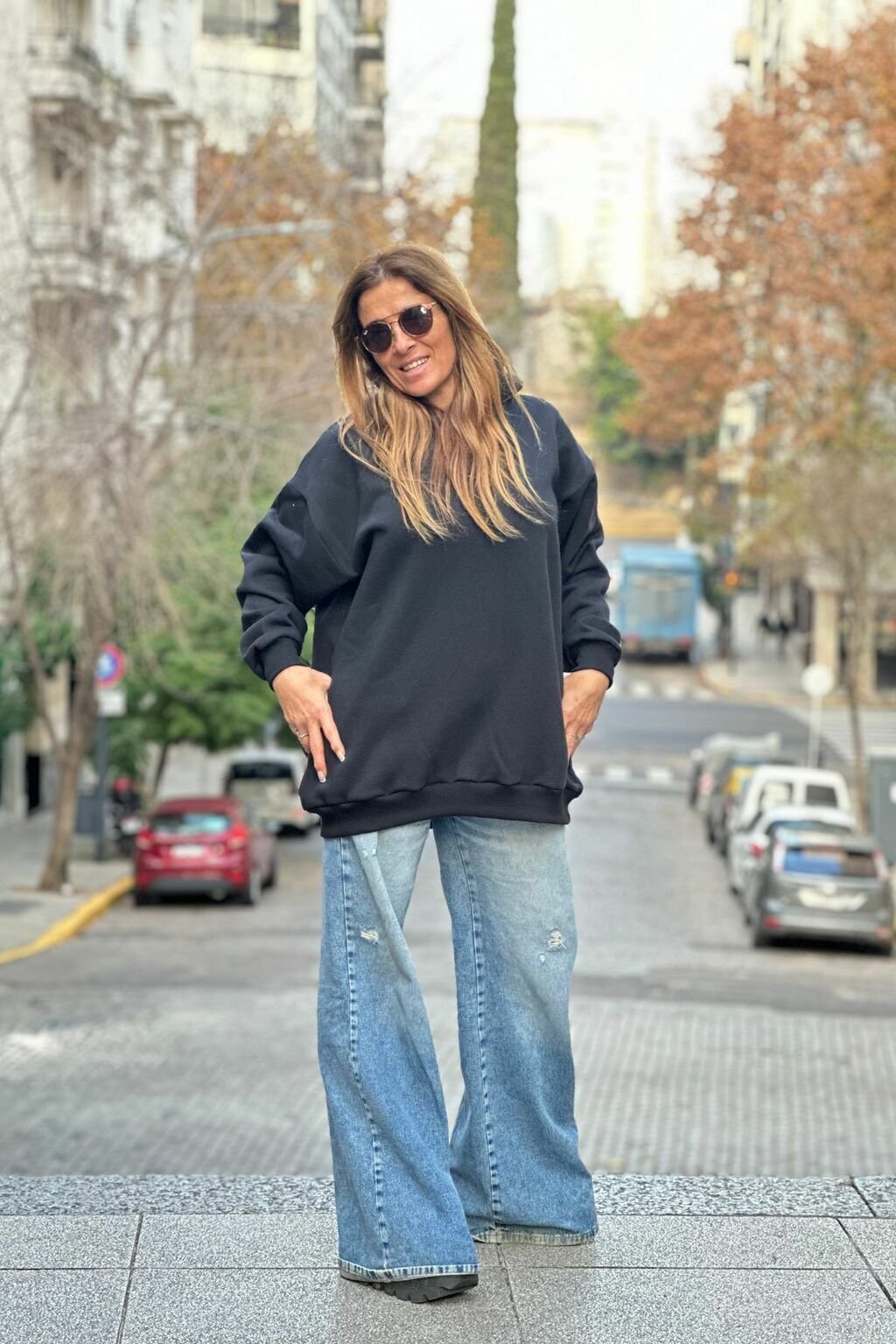 Buzo oversize negro