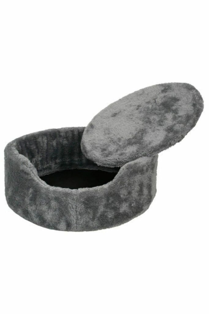 Cama Cucha Peluche Suave Antiestrés para Perros y Gatos Medianos Lavable y Cómoda