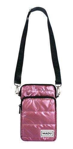 Bandolera Matelasse Porta Celular Unisex Dos Cierres Madu