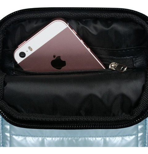 Bandolera Matelasse Porta Celular Unisex Dos Cierres Madu