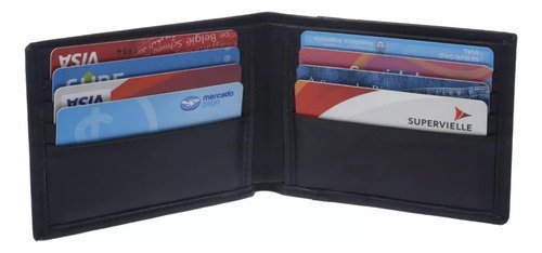 Billetera Cuero Legitimo Hombre Simple Sin Volante Madu