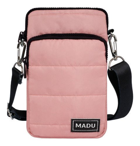 Bandolera Matelasse Porta Celular Unisex Dos Cierres Madu