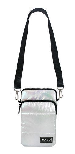 Bandolera Matelasse Porta Celular Unisex Dos Cierres Madu