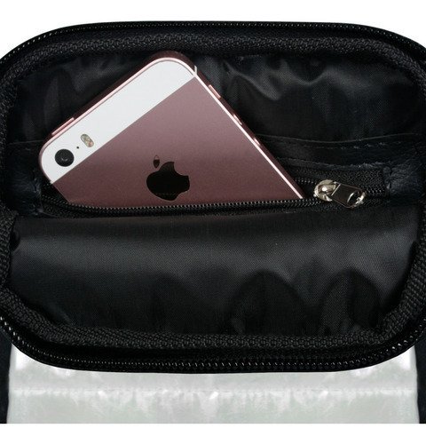 Bandolera Matelasse Porta Celular Unisex Dos Cierres Madu