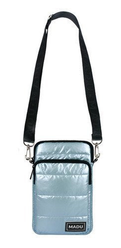 Bandolera Matelasse Porta Celular Unisex Dos Cierres Madu