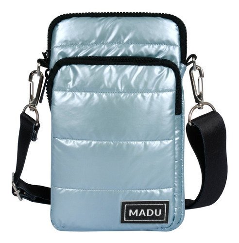 Bandolera Matelasse Porta Celular Unisex Dos Cierres Madu