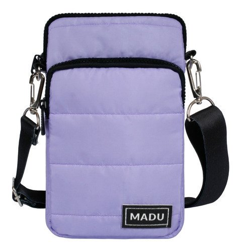 Bandolera Matelasse Porta Celular Unisex Dos Cierres Madu