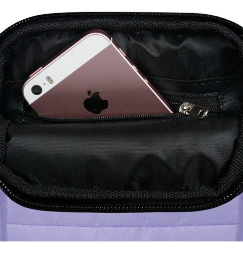 Bandolera Matelasse Porta Celular Unisex Dos Cierres Madu