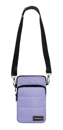 Bandolera Matelasse Porta Celular Unisex Dos Cierres Madu