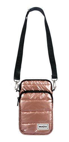 Bandolera Matelasse Porta Celular Unisex Dos Cierres Madu