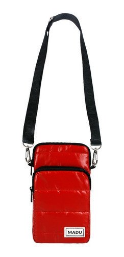Bandolera Matelasse Porta Celular Unisex Dos Cierres Madu