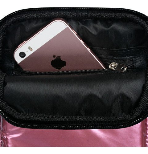 Bandolera Matelasse Porta Celular Unisex Dos Cierres Madu