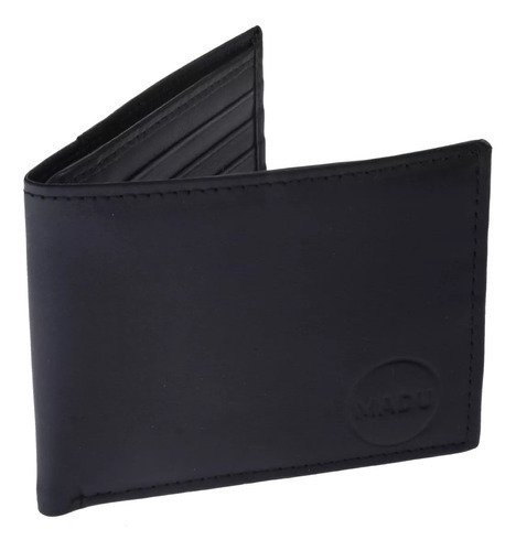 Billetera Cuero Legitimo Hombre Simple Sin Volante Madu