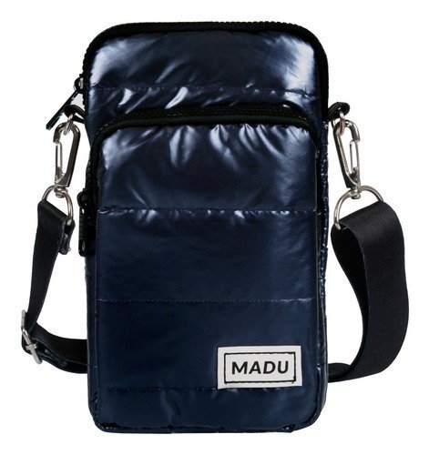 Bandolera Matelasse Porta Celular Unisex Dos Cierres Madu