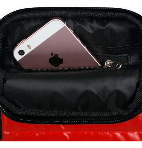 Bandolera Matelasse Porta Celular Unisex Dos Cierres Madu