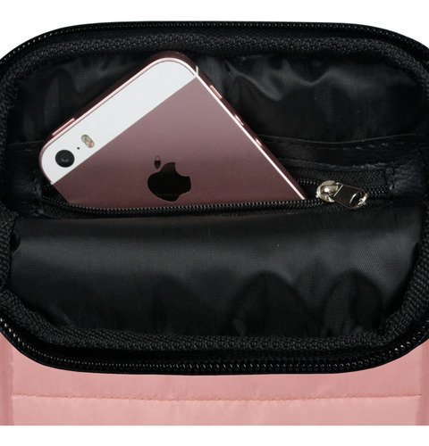 Bandolera Matelasse Porta Celular Unisex Dos Cierres Madu