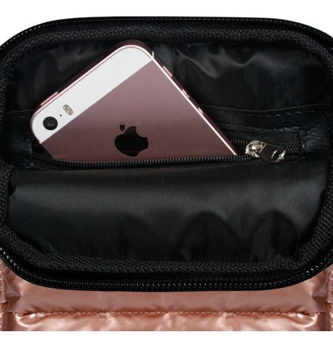 Bandolera Matelasse Porta Celular Unisex Dos Cierres Madu