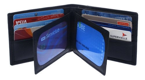 Billetera Hombre Cuero Vacuno Exportacion Con Volante Madu