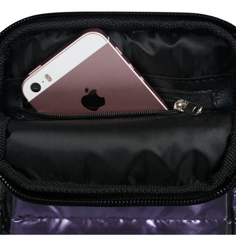Bandolera Matelasse Porta Celular Unisex Dos Cierres Madu