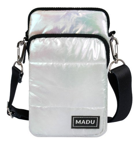 Bandolera Matelasse Porta Celular Unisex Dos Cierres Madu