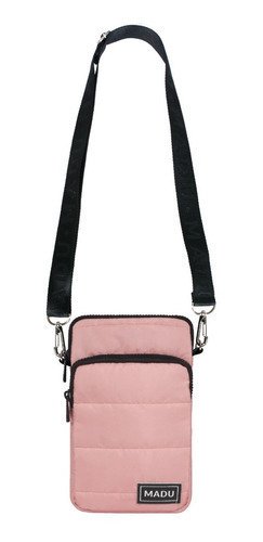 Bandolera Matelasse Porta Celular Unisex Dos Cierres Madu