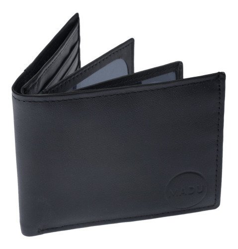 Billetera Hombre Cuero Vacuno Exportacion Con Volante Madu