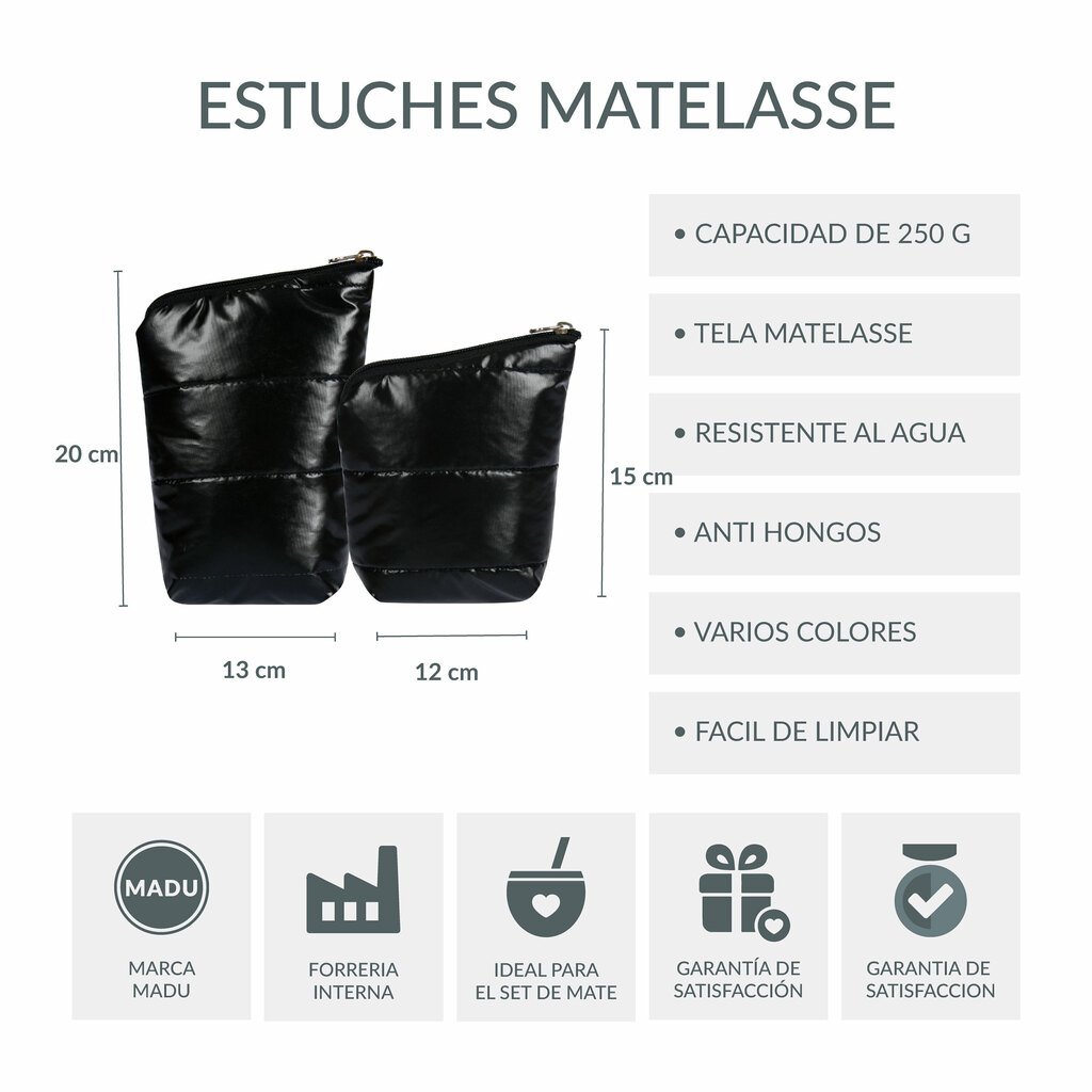 Yerbera Y Azucarera Matelasse Set Matero Impermeable Madu