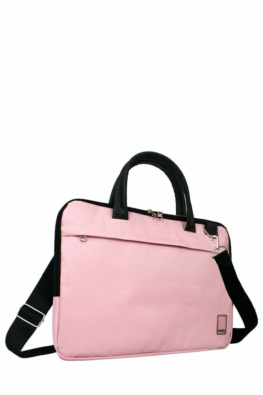 Maletín porta notebook rosa con organizador para laptops de hasta 15.6 pulgadas.