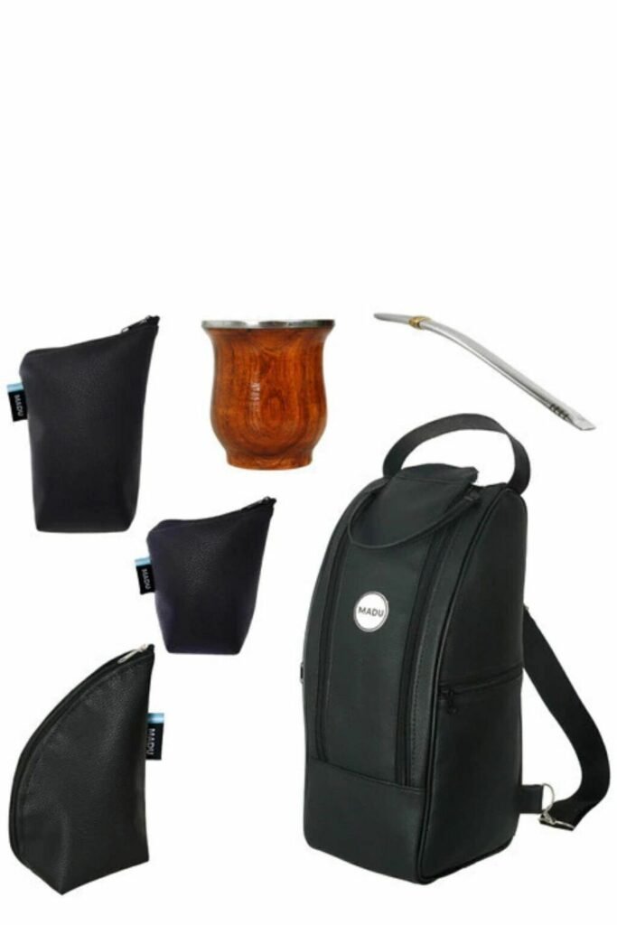 Set Matero Bolso Ombu Yerbag Azucarera Mate Bombilla Madu