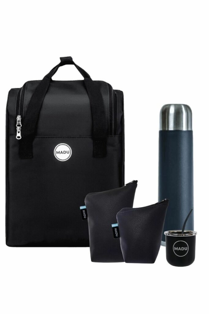 Equipo De Mate Completo Mochila Matera Porta Termo 1.9l Madu