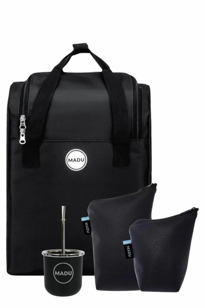 Juego De Mate Termico Mochila Matero Madu Yerbera Azucarera