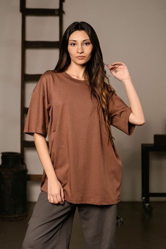 Remera Oversize Liso Amplia Aesthetic 100% Algodon Premium