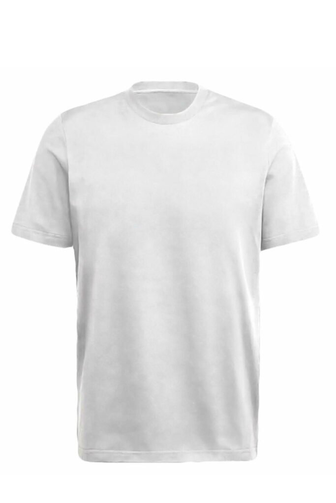 REMERA CLASICA LISA 100% ALGODON PEINADO UNISEX COLOR BLANCO