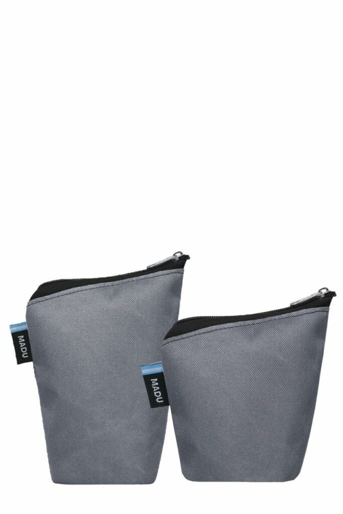 Set de estuches de yerba y azúcar impermeable gris