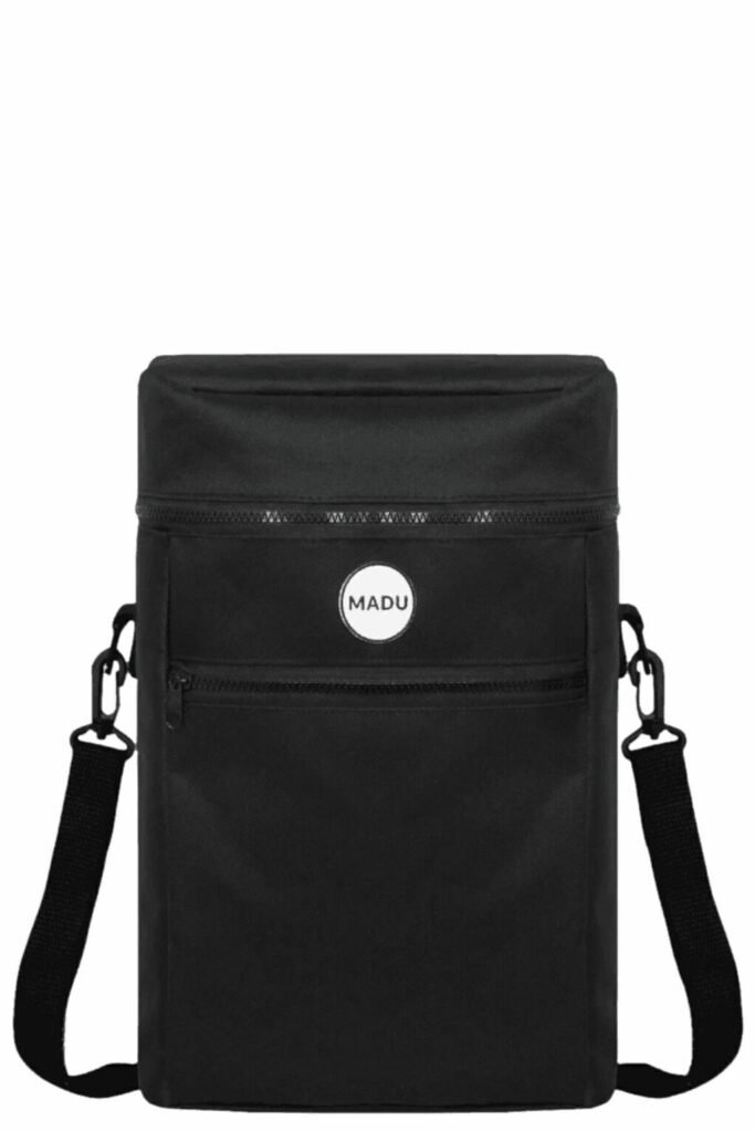 Mochila Bolso Matero 2 En 1 Porta Termo 1.4l Tiana Negro