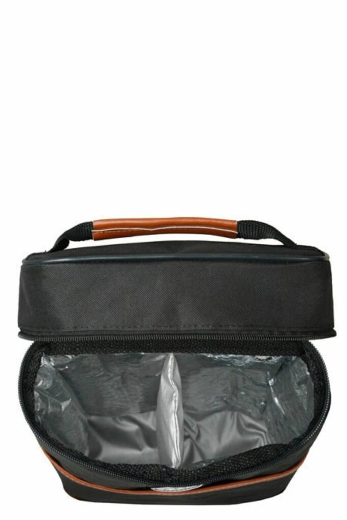 Porta Botellas Térmico Bolsillo Madu Vinero Premium Color Negro