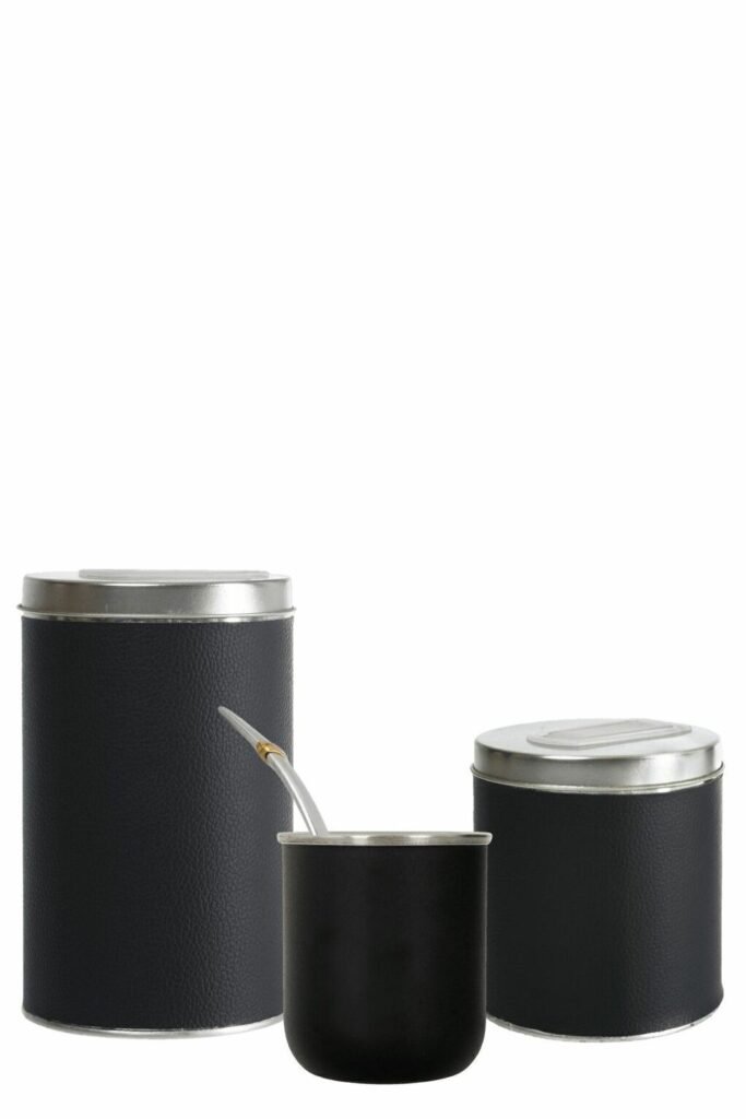 Mate Y Bombilla Acero Inoxidable Termico + Yerbera Azucarera