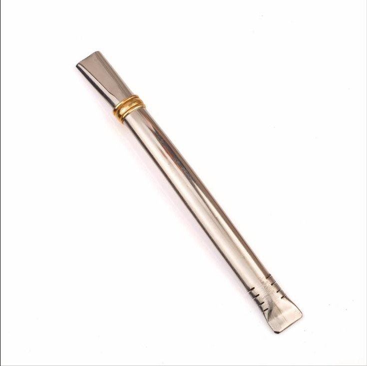 Bombilla Chata Corta Acero