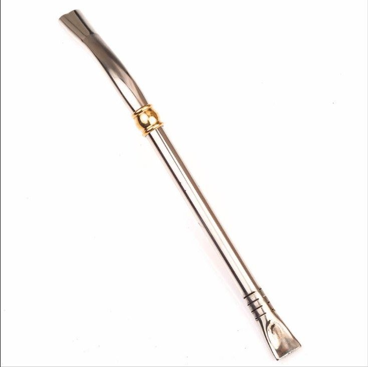 Bombilla Extra Curva Acero