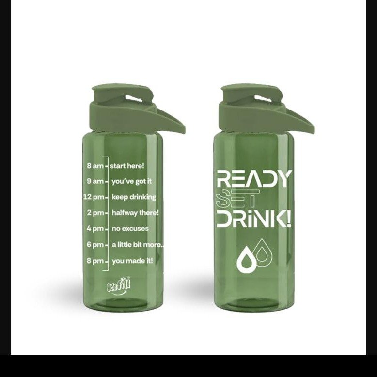 Botella Big Dakar Motivacional 1100 ML Verde 6548